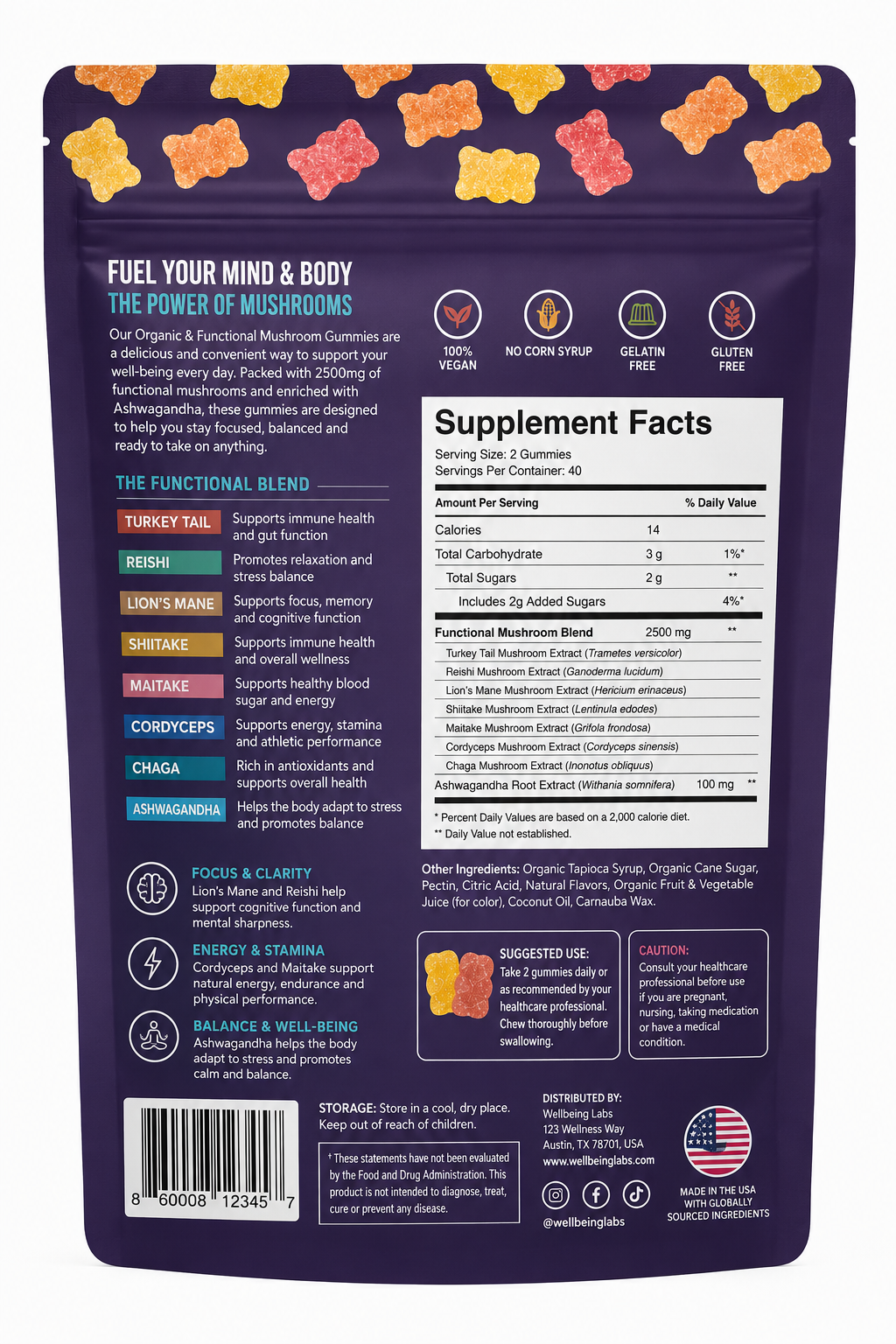 Mushroom Gummies™ – Natural Energy, Laser Focus & Mental Clarity
