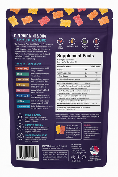 Mushroom Gummies™ – Natural Energy, Laser Focus & Mental Clarity